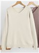Essential V-neck knit sweater