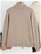 Maglione a collo alto basic in maglia