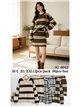 Conjunto de jersey rayas y falda corta