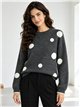 Jersey de punto lunares