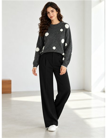 Jersey de punto lunares
