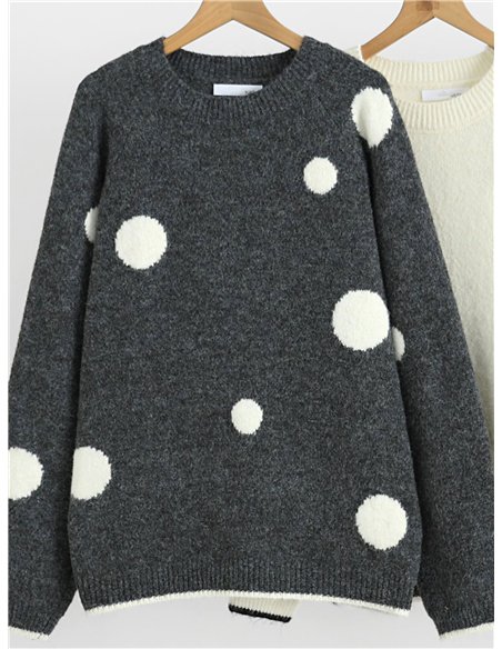 Jersey de punto lunares
