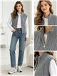 Cable knit zip vest