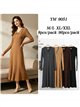 Geripptes Strick-Midikleid mit Rollkragen