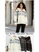 Chaqueta de punto jacquard capucha efecto pelo