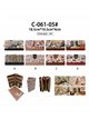 Cartera estampada Sweet Candy con cierre de cremallera