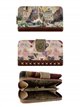 Cartera compacta estampada Sweet Candy con cremallera