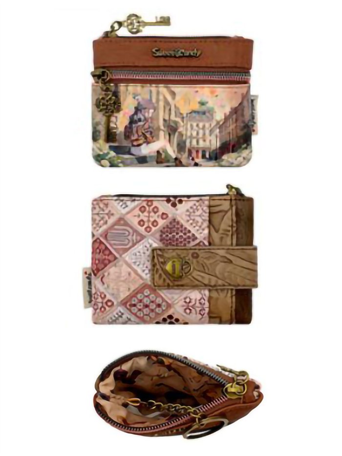 Compact Sweet Candy print snap wallet