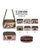 Borsa a tracolla con stampa Sweet Candy e doppio scomparto
