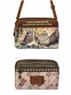 Borsa a tracolla con stampa Sweet Candy e doppio scomparto