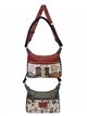 Borsa a tracolla con stampa Sweet Candy e tracolla larga