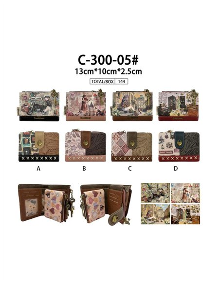 Cartera compacta estampado Sweet Candy