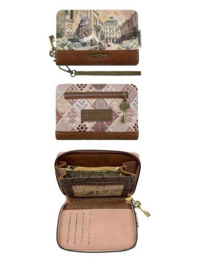 Cartera estampado Sweet Candy con asa de muñeca