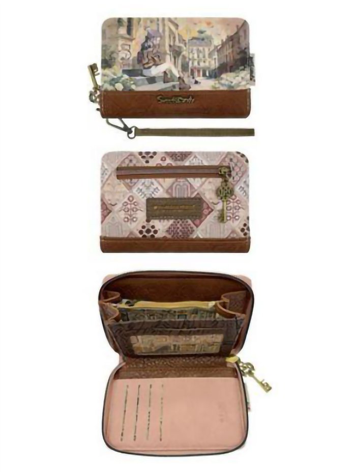 Cartera estampado Sweet Candy con asa de muñeca