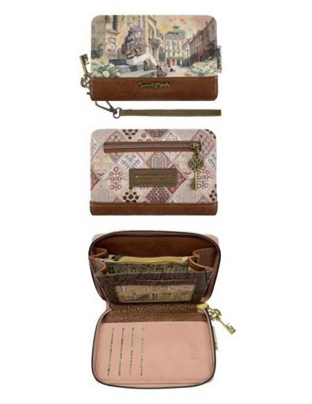 Cartera estampado Sweet Candy con asa de muñeca