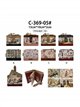 Cartera compacta estampado Sweet Candy con solapa