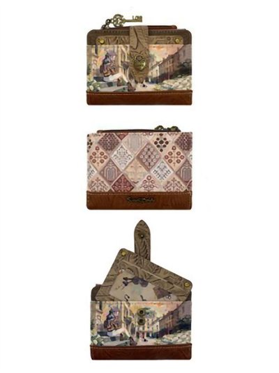 Cartera compacta estampado Sweet Candy con solapa