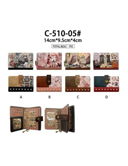 Cartera compacta estampado Sweet Candy