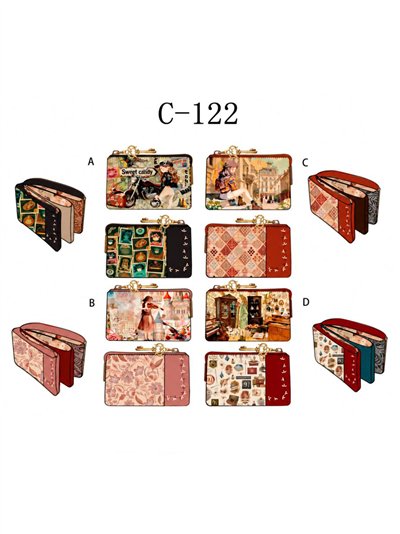 Monedero estampado Sweet Candy con cremallera 2