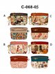 Monedero estampado Sweet Candy con cremallera y colgante