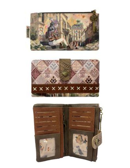 Cartera grande estampado Sweet Candy con solapa