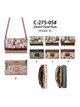 Borsa a tracolla con patta e stampa Sweet Candy