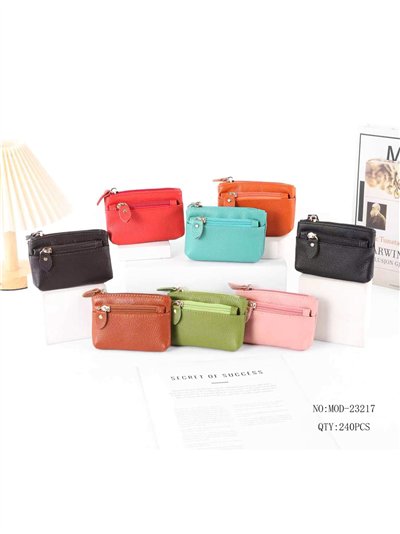 Monedero rectangular con bolsillo exterior de cremallera 2