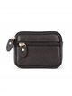Compact rounded dual-zip coin purse