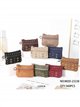Geometric stud suede-look coin purse