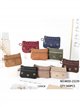 Floral stud suede-look coin purse