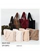 Bolso shopper de pelo suave