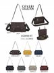 Bolso bandolera nylon con solapa y doble correa