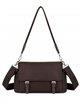 Bolso bandolera nylon con solapa y doble correa