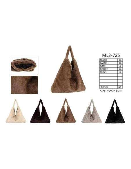Bolsa de compras maxi de pele macia