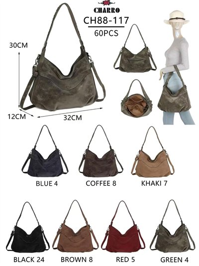 Sac hobo à effet délavé et bandoulière 2