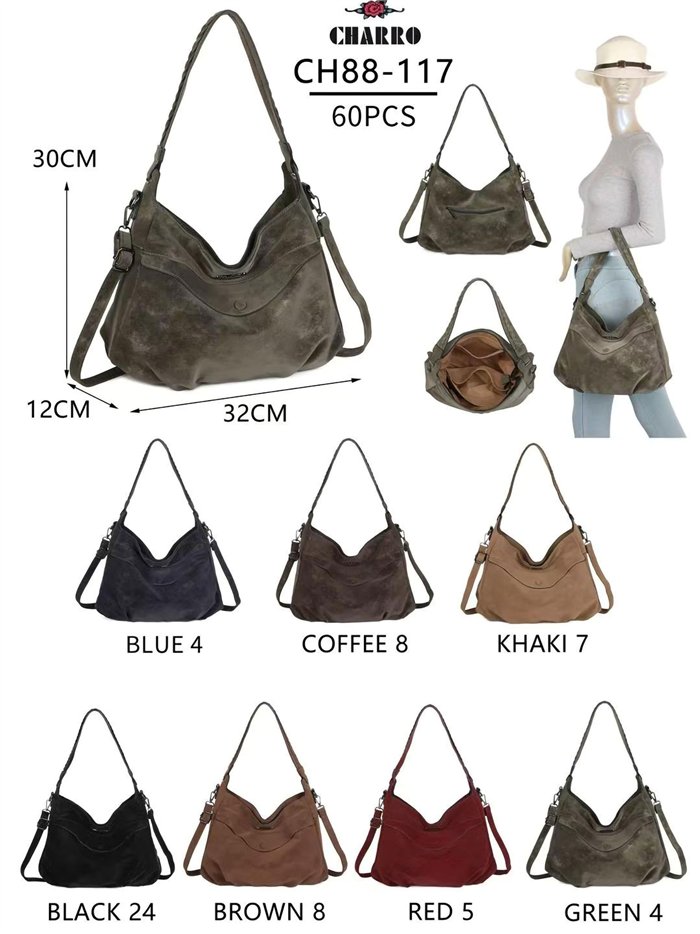 Sac hobo à effet délavé et bandoulière