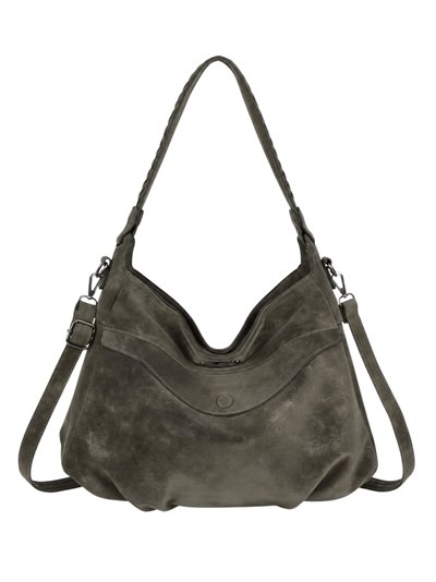 Sac hobo à effet délavé et bandoulière