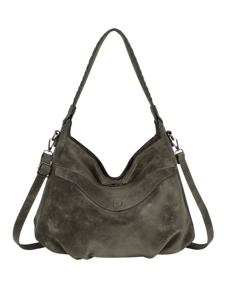 Sac hobo à effet délavé et bandoulière