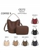 Bolso cubo con neceser interior