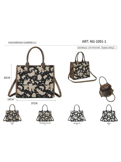 Bolso tote estampado animal con bandolera 2