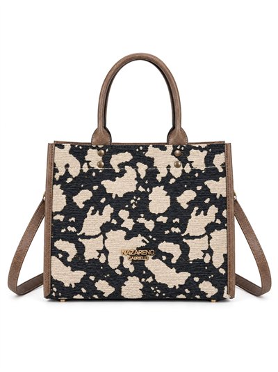 Bolso tote estampado animal con bandolera