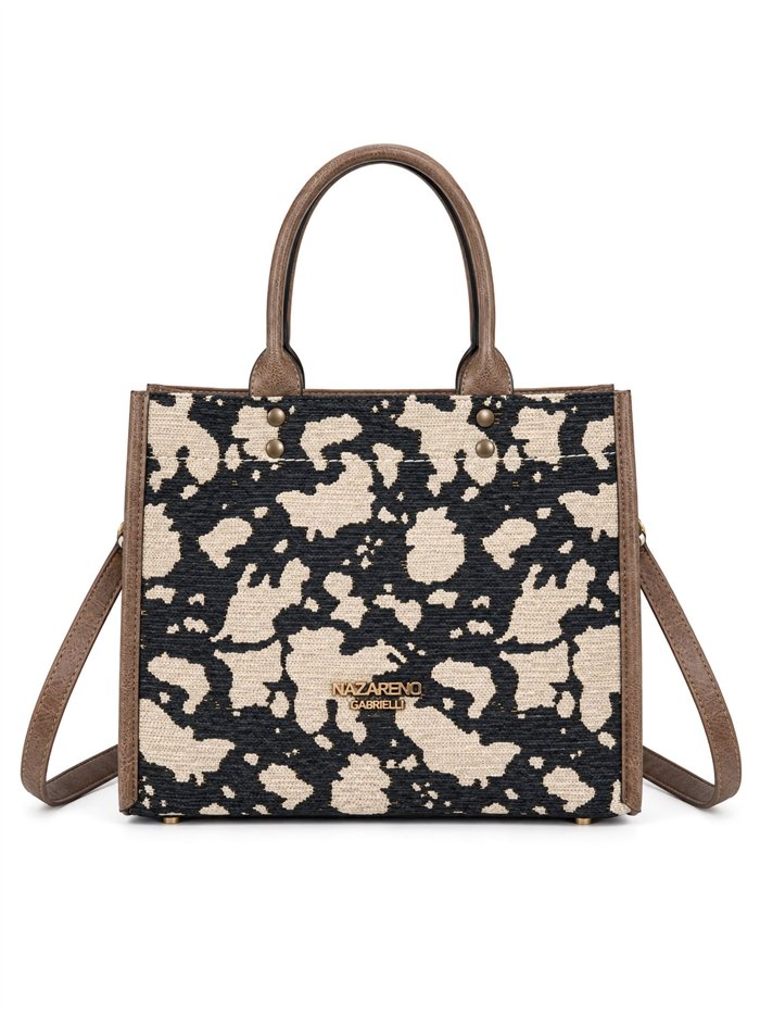 Bolso tote estampado animal con bandolera