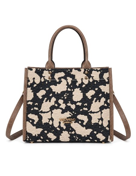 Bolso tote estampado animal con bandolera