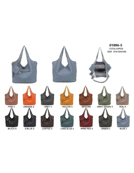 Bolso shopper con monedero colgante