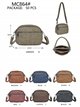 Bolso bandolera compacto con doble cremallera