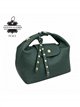 Bolso de mano de piel con tachuelas