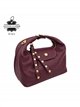 Bolso de mano de piel con tachuelas