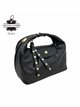Bolso de mano de piel con tachuelas