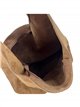 Große Hobo-Tasche aus Wildleder mit Reißverschluss