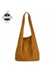 Große Hobo-Tasche aus Wildleder mit Reißverschluss